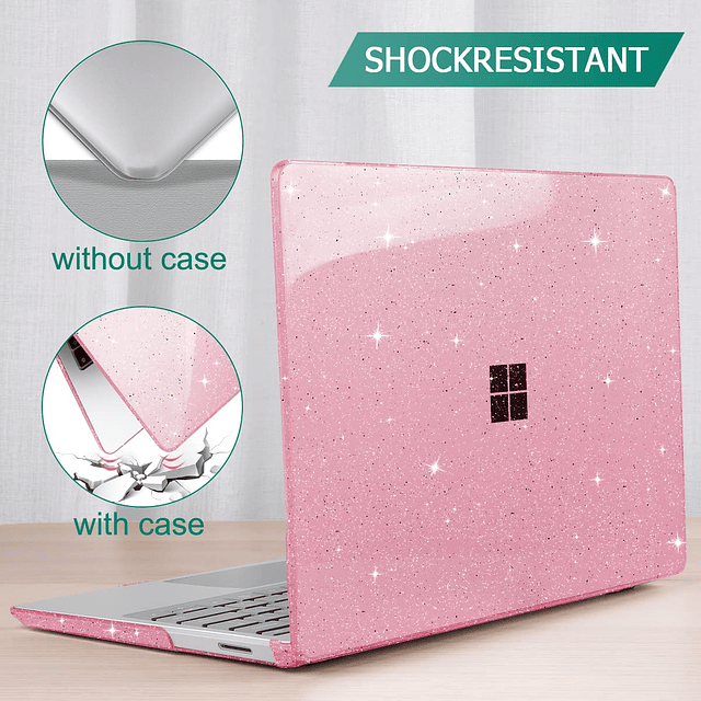 Glitter 2023 Microsoft Surface Laptop GO 3 Estuche de 12.4"