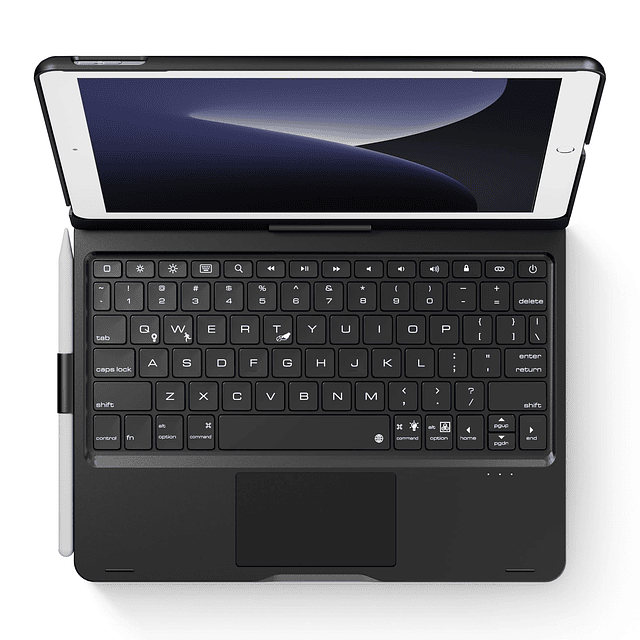 Funda con teclado para iPad de 9 generación: 2021 Touchpad F