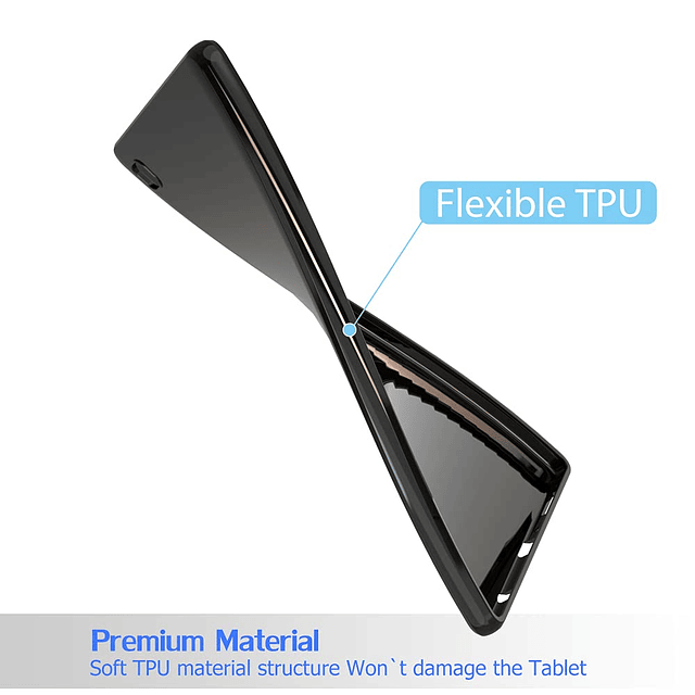 Funda para Galaxy Tab a7 Lite 2021, Diseño Delgado Mate TPU