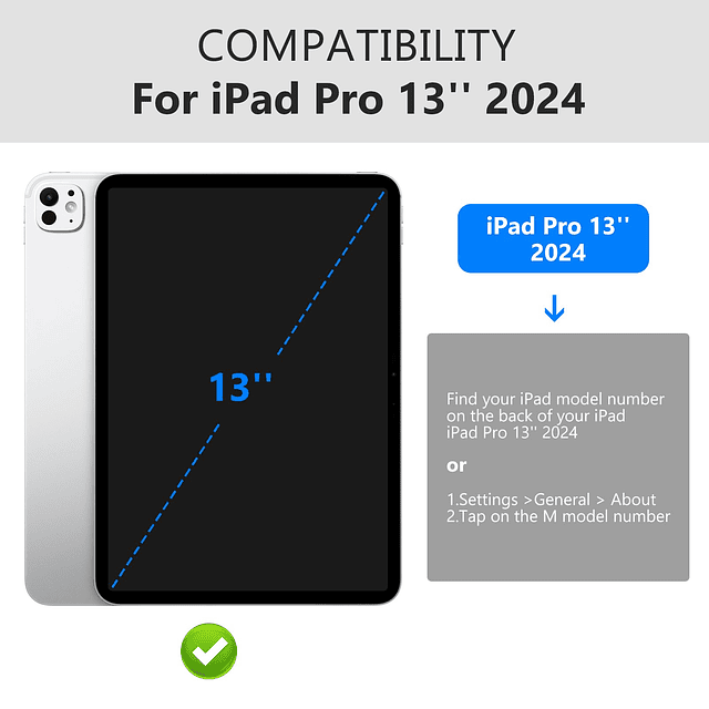 Funda para iPad Pro de 13 pulgadas lanzado en 2024 7 generac