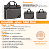 FINPaC Funda para portátil de 13 a 14 pulgadas – Maletín de