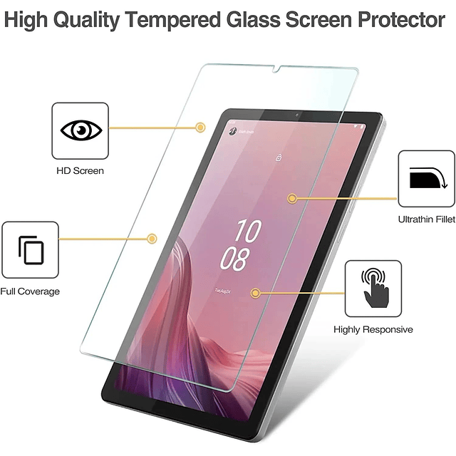 2 protectores de pantalla de vidrio para tableta Lenovo Nook