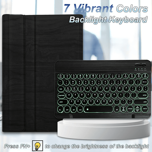 LDSOYIa Galaxy Tab a8 10.5" 2022 Funda con teclado retroilum