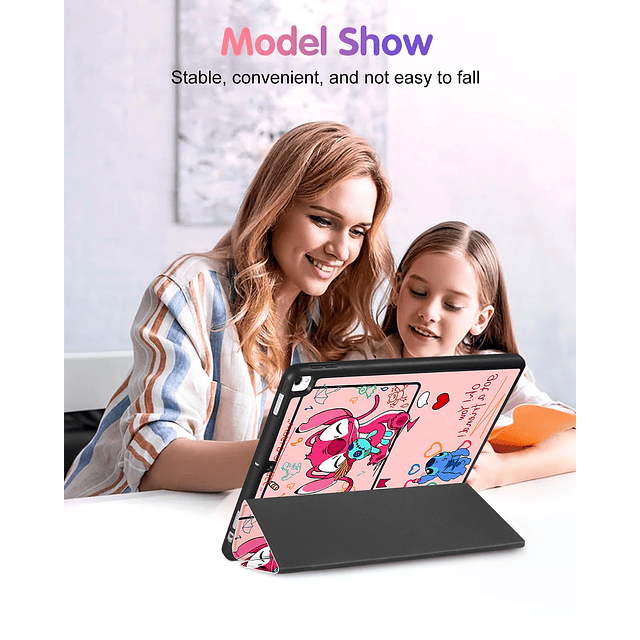 para iPad 9/8/7 generación de 10,2 pulgadas Funda con dibujo