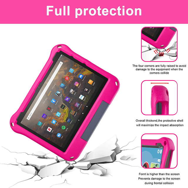 Funda para tablet Fire HD 10 para niños versión 2021/2023, 1