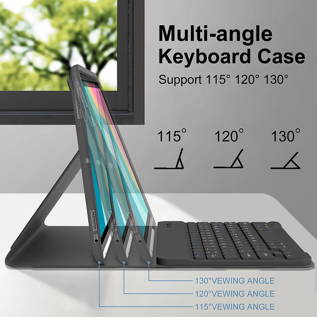 Funda con teclado para iPad Pro de 9,7 pulgadas, iPad 6 2018