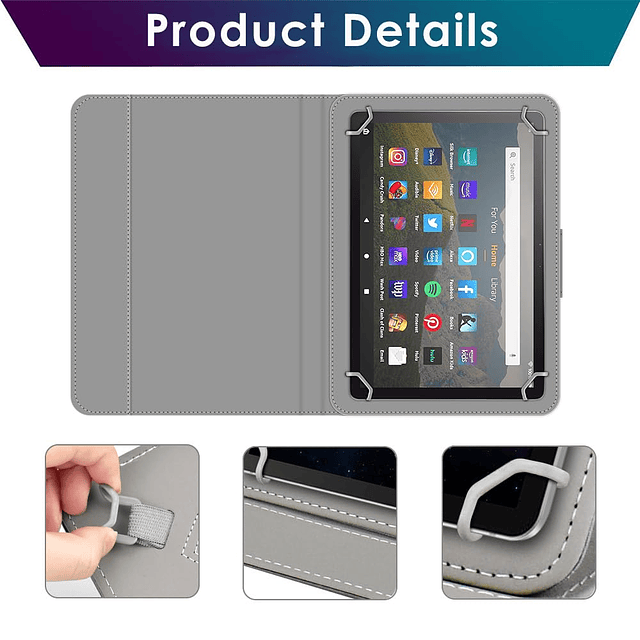 Funda universal para tablet de 8,0 pulgadas, funda para tabl