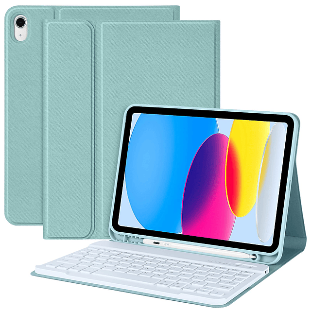 Funda con teclado para iPad de 10 generación 2022, teclado i