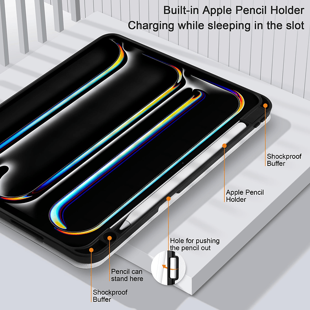 Funda para iPad Pro M4 de 11 pulgadas 2024 5ta generación -