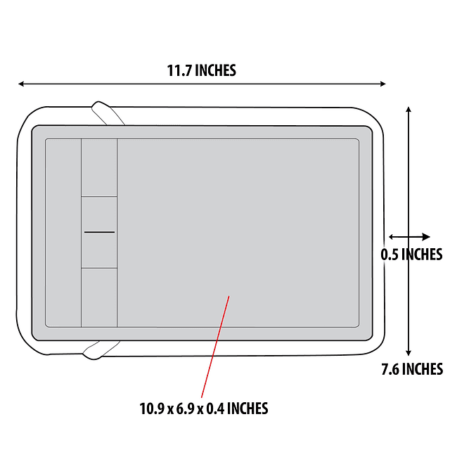 USa GEaR Funda suave para tableta compatible con Boogie Boar