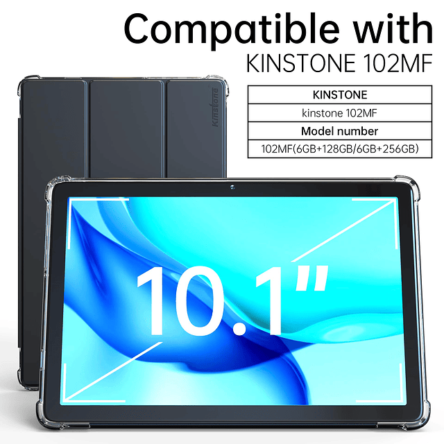 Funda para Tablet Kinstone 102MF, Funda de Cuero para Tablet