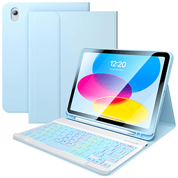 Funda para iPad de 10 generación con teclado, 10,9 pulgadas