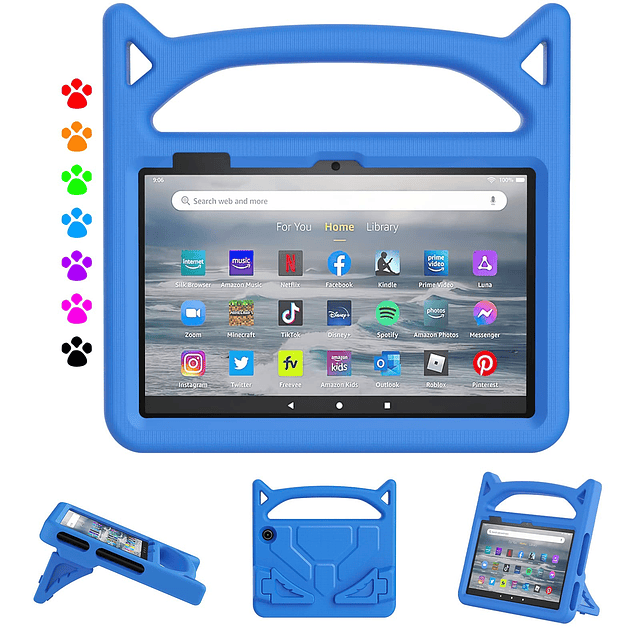 Funda para tableta Fire 7 para niños, funda para Kindle Fire