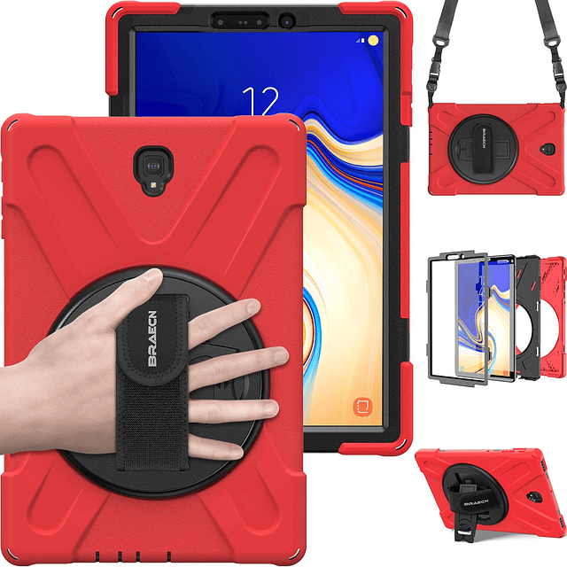 BRaECN para Samsung Galaxy Tab S4 10.5 Funda, Correa para el