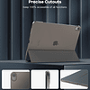 Funda para iPad air de 13", M2 2024, Funda Delgada con Sopor