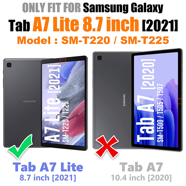 Funda para Samsung Galaxy Tab a7 Lite 2021 8.7'' SM-T220/T22