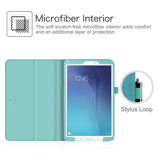 Funda Folio para Samsung Galaxy Tab E 9.6 - Funda de Cuero V