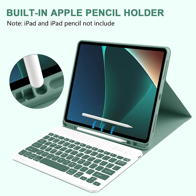 Funda para iPad air de 13 pulgadas M2 2024 con teclado para