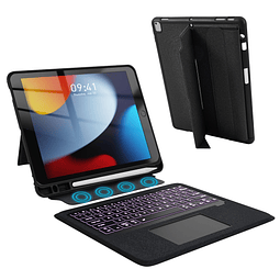 Funda con teclado para iPad 9/8/7 generación de 10,2 pulgada