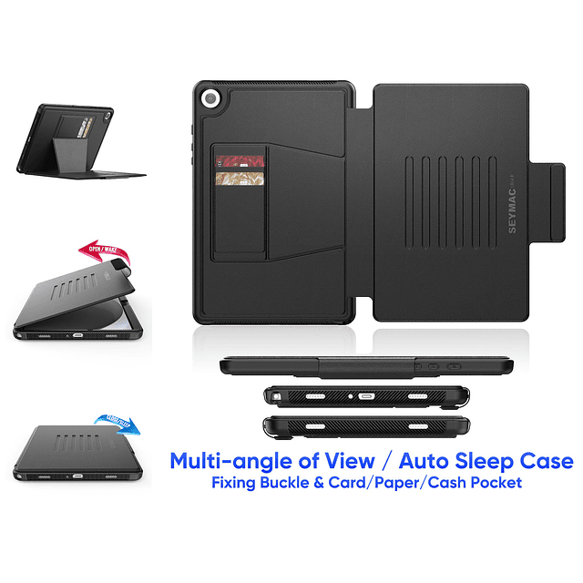 SEYMaC stock Funda para Samsung Galaxy Tab a9+ Plus 11'', Fu