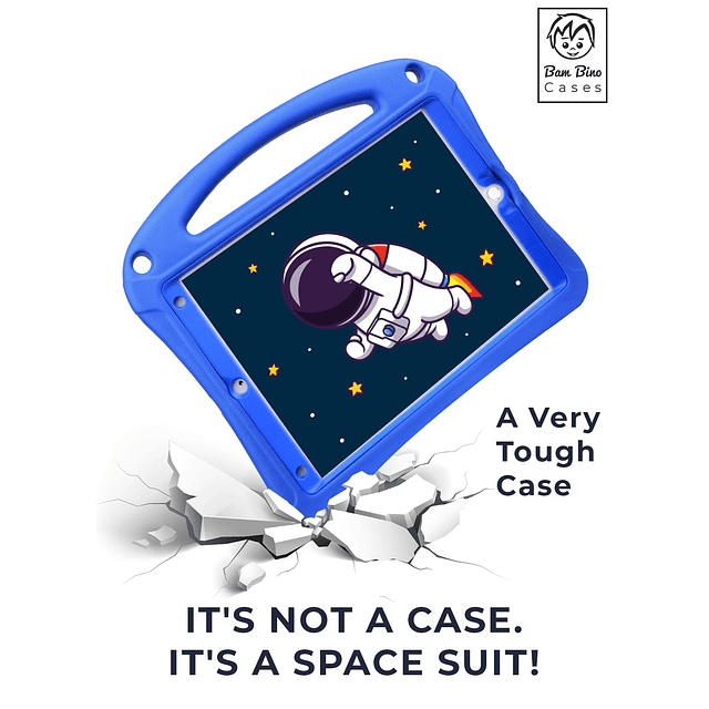 Bam Bino Space Suit Funda para iPad de 9 generación para niñ