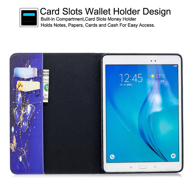 Funda para Galaxy Tab a 9.7 - Newshine Colorful Wallet Stand