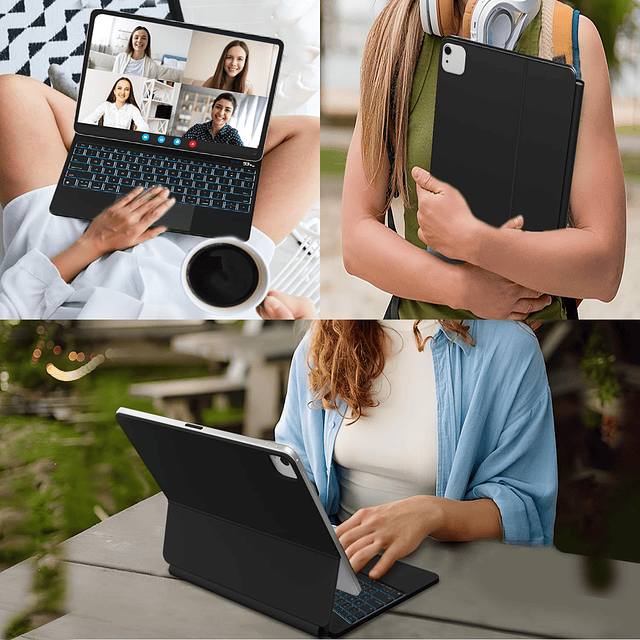 Funda para iPad Pro de 13 pulgadas con teclado 2024, Magic K