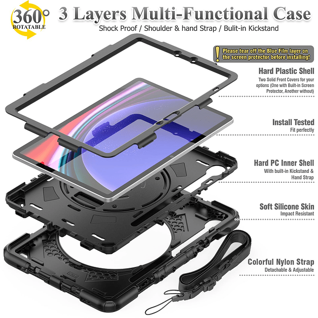 SEYMaC stock Correa de mano de 360° con funda Meshdesign a p