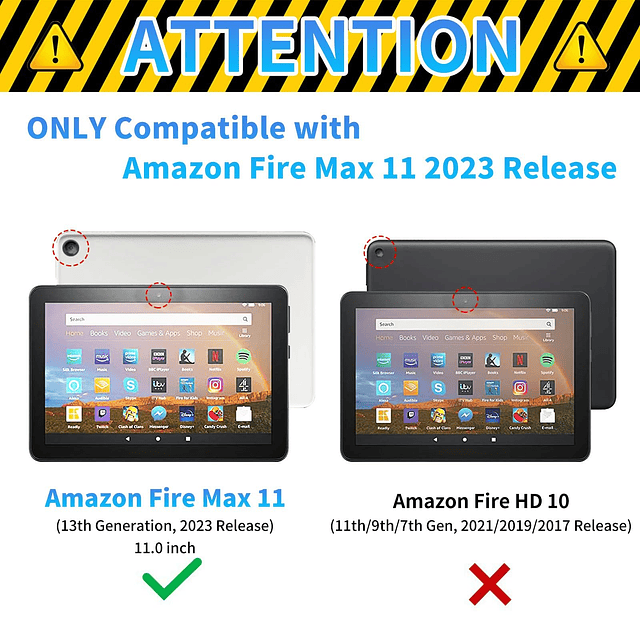 Funda para tableta amazon Kindle Fire Max 11 13 generación,