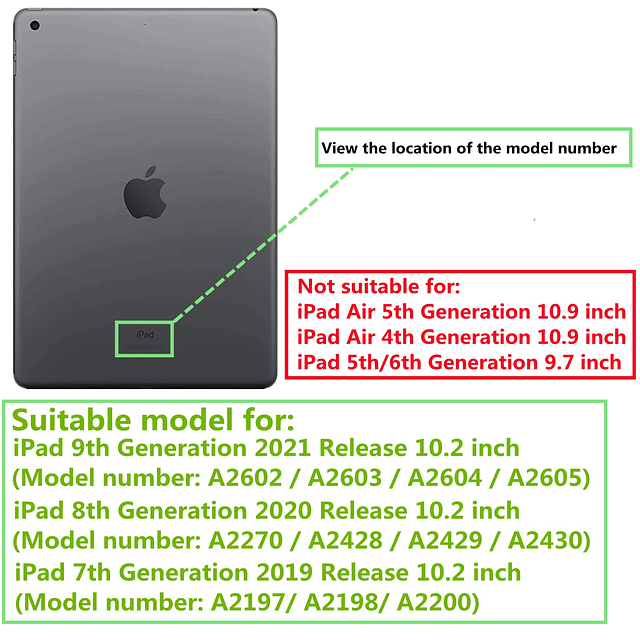 Linda Funda para iPad 9 Generación 2021 / iPad 8 7 Generació