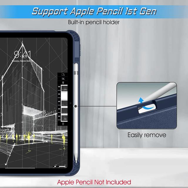 Funda con Soporte Magnético para iPad 10 Generación Tableta