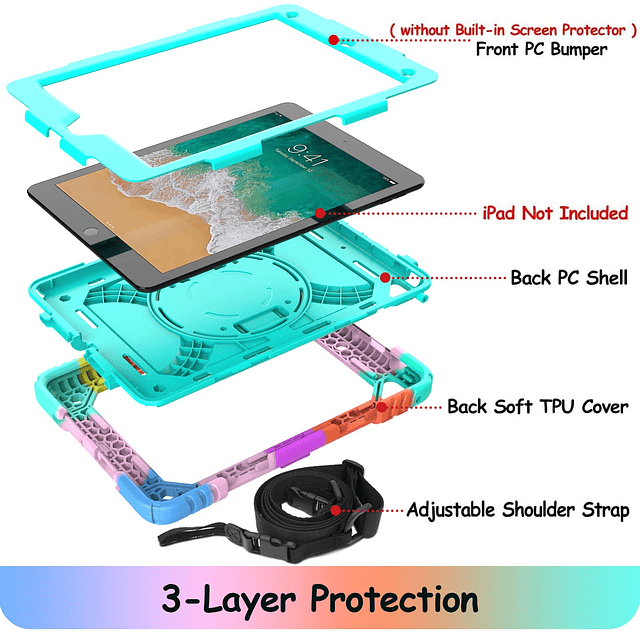 Funda protectora para iPad 6/5 generación y iPad air 2, fund