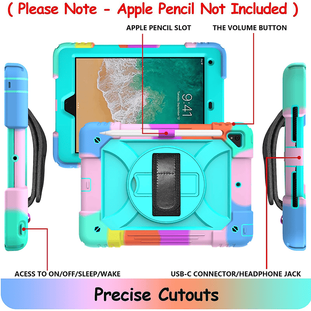 Funda protectora para iPad 6/5 generación y iPad air 2, fund