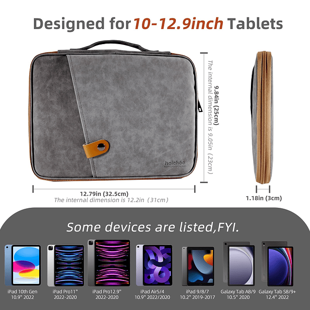 Hoichoe Funda de transporte para tableta para iPad Pro12.9 2