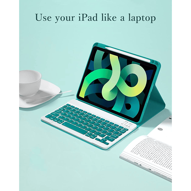 Funda con teclado compatible con iPad de 10 generación 2022