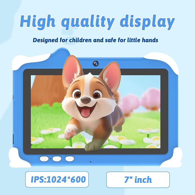 Tableta para niños android 12, tableta de 7 pulgadas para ni