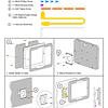 TaBcare Caja VESa acrílica antirrobo para tableta Galaxy TaB