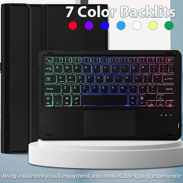 DKaHOEE Funda con teclado táctil retroiluminado para Lenovo