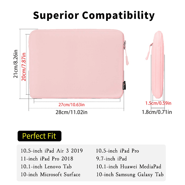 Funda para tableta de 10,5 pulgadas compatible con el nuevo