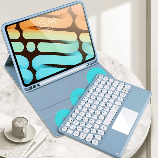 Funda con teclado para iPad de 10 generación, tableta de 10,