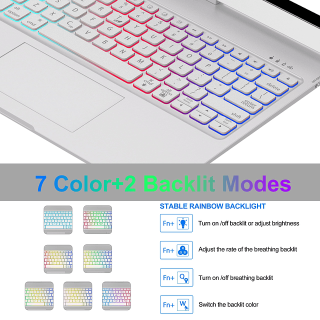 Funda con teclado para iPad air de 13 pulgadas M2, 2024 y iP