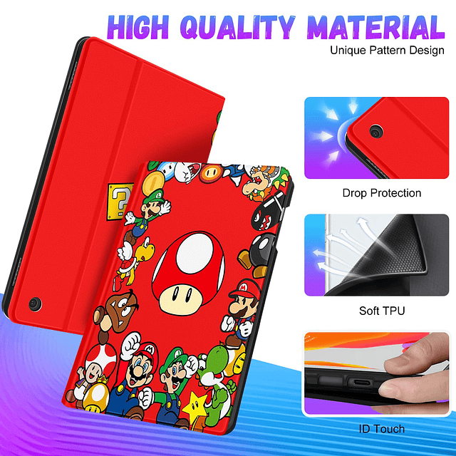 Trendy Fun for Fire HD 8/8 Plus Funda para tableta de 8" 12/