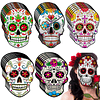 30 Piezas Máscara de Calavera de Azúcar Máscara de Disfraces