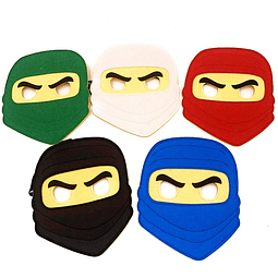 Máscaras de fieltro Ninja para niños para fiestas de cumplea