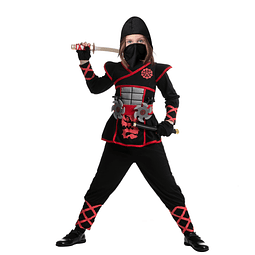 Disfraz de ninja de Halloween para niñas, disfraz de ninja p