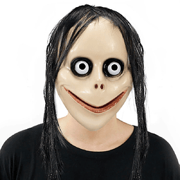 Máscara de disfraz de Halloween, máscara de cosplay de Momo