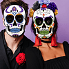 6PCS Máscaras del Día de los Muertos Máscaras del Día de los