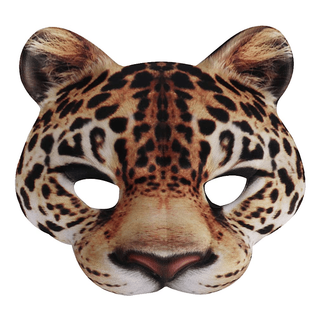 Máscaras de Mascarada de Media Cara Animal Leopardo Medio Ma