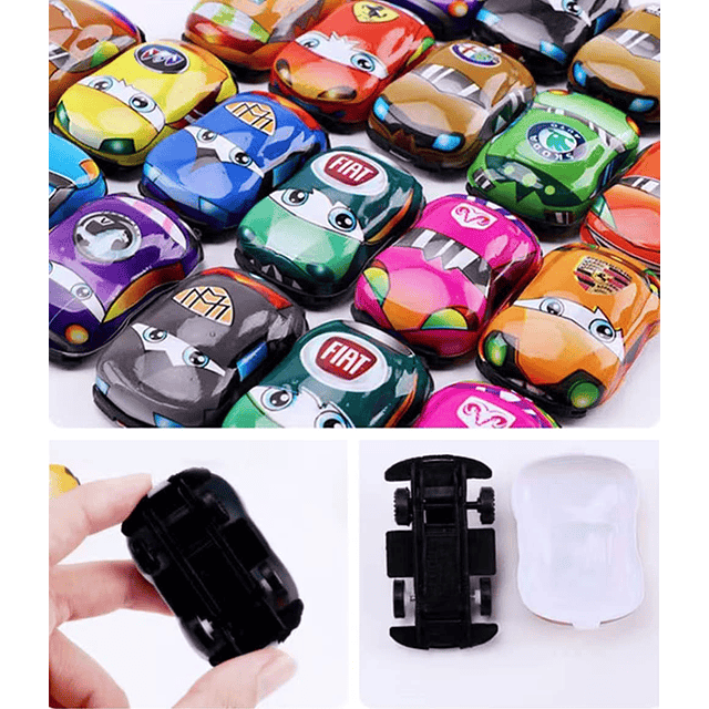 46 piezas de mini aviones y autos de tracción para niños y n