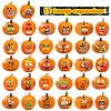 64 pegatinas grandes de decoración de calabazas de Halloween